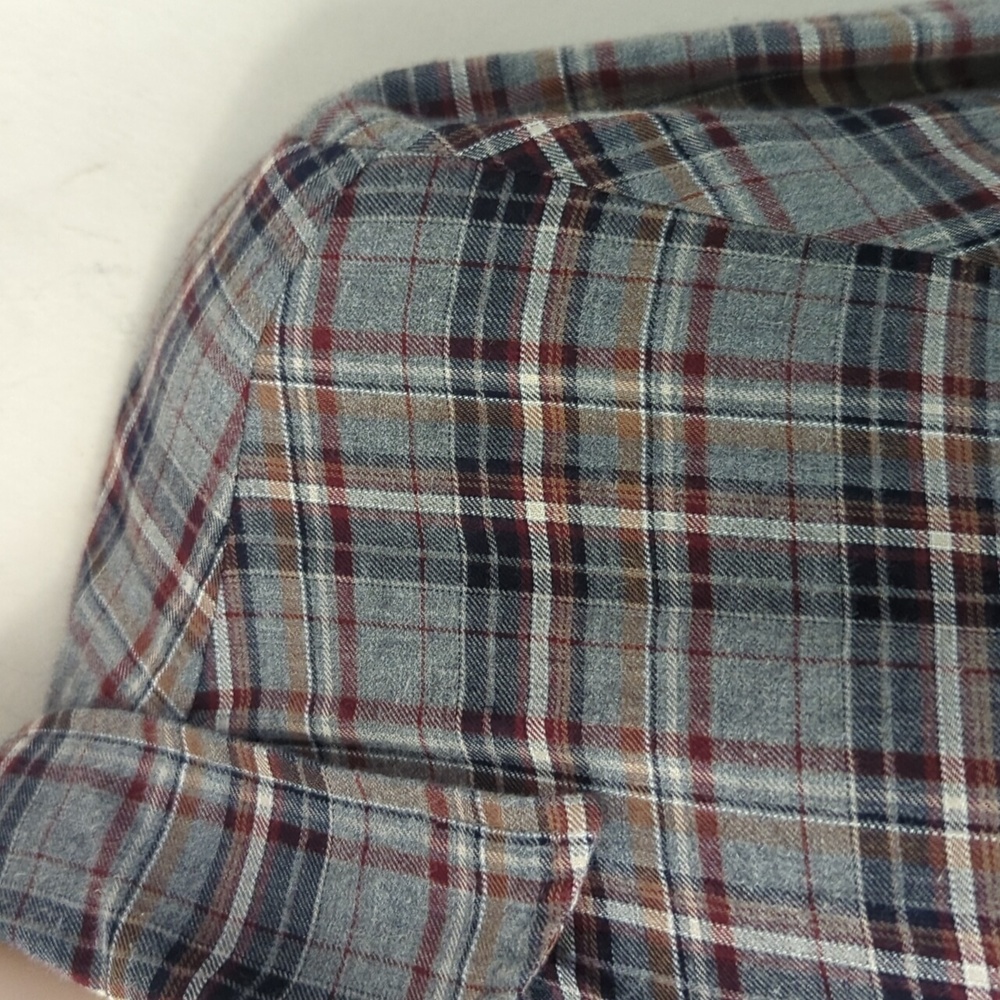 Johnny Was 3J Altivo Scarf Back Plaid Button Shirt - Picture 7 of 16